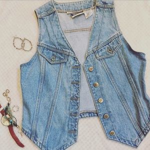 Vintage Bill Blass denim vest
